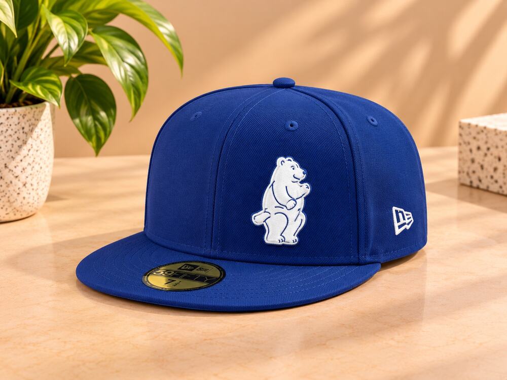 NWT New Era 59FIFTY Chicago Cubs Cooperstown Wool Fitted Hat Royal Blue